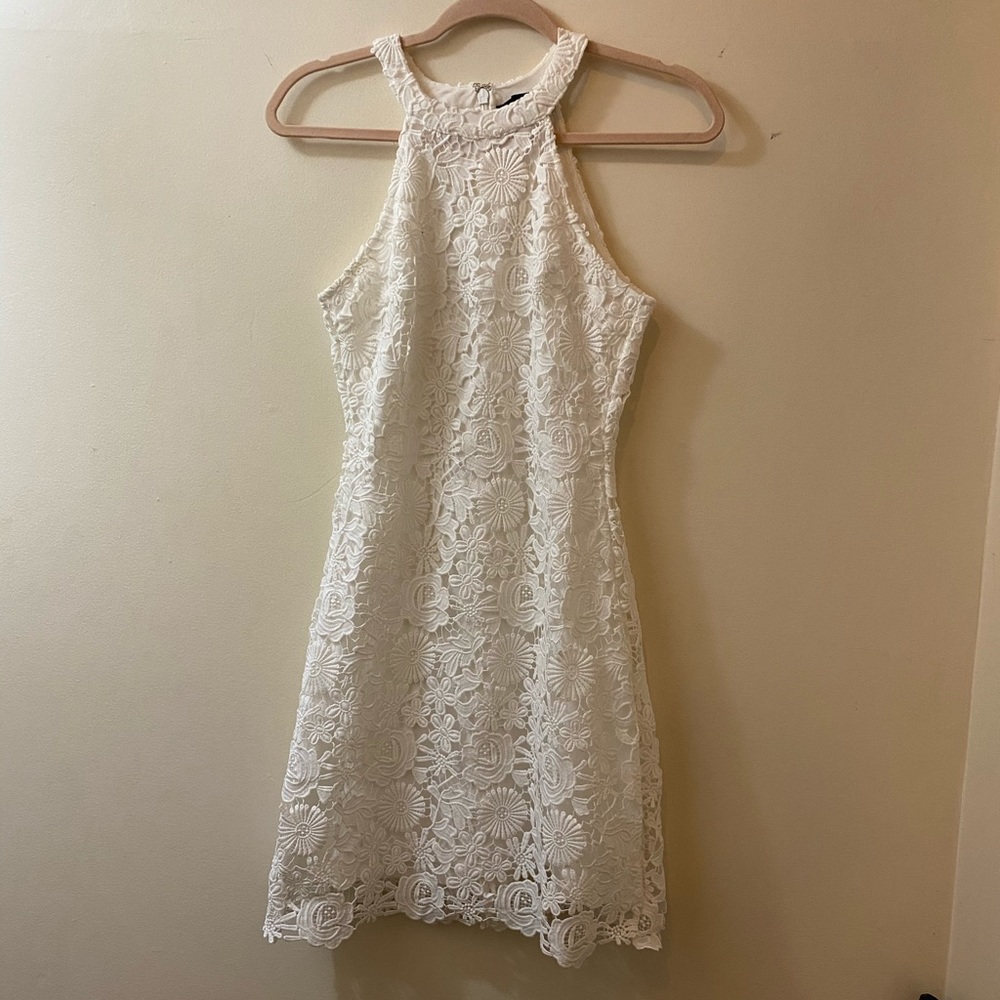 Lulus white lace dress